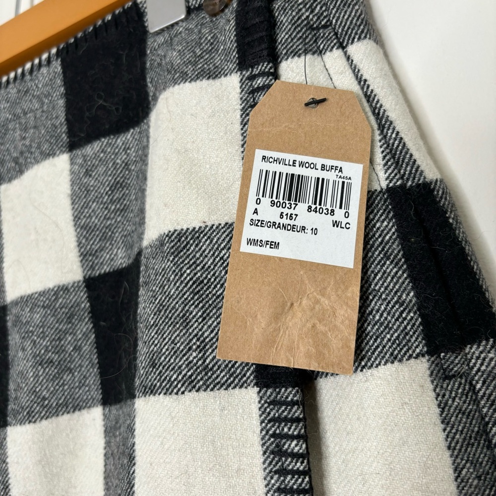 Woolrich Black & White Wool Mini Skirt - Picture 3 of 3